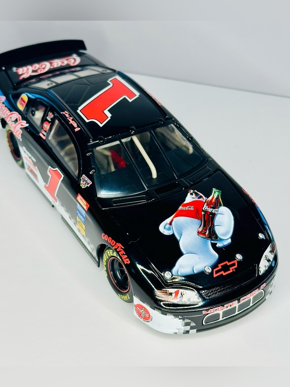 1998 Dale Earnhardt Jr. #1 Coca-Cola Polar Bear Monte Carlo 1:24 Action Platinum